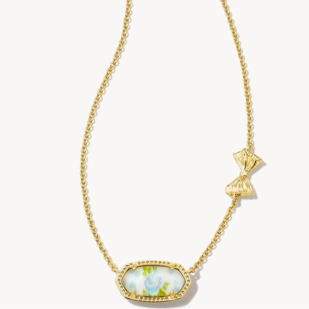 Love Shack Fancy Kendra Scott blue Elisa Necklace